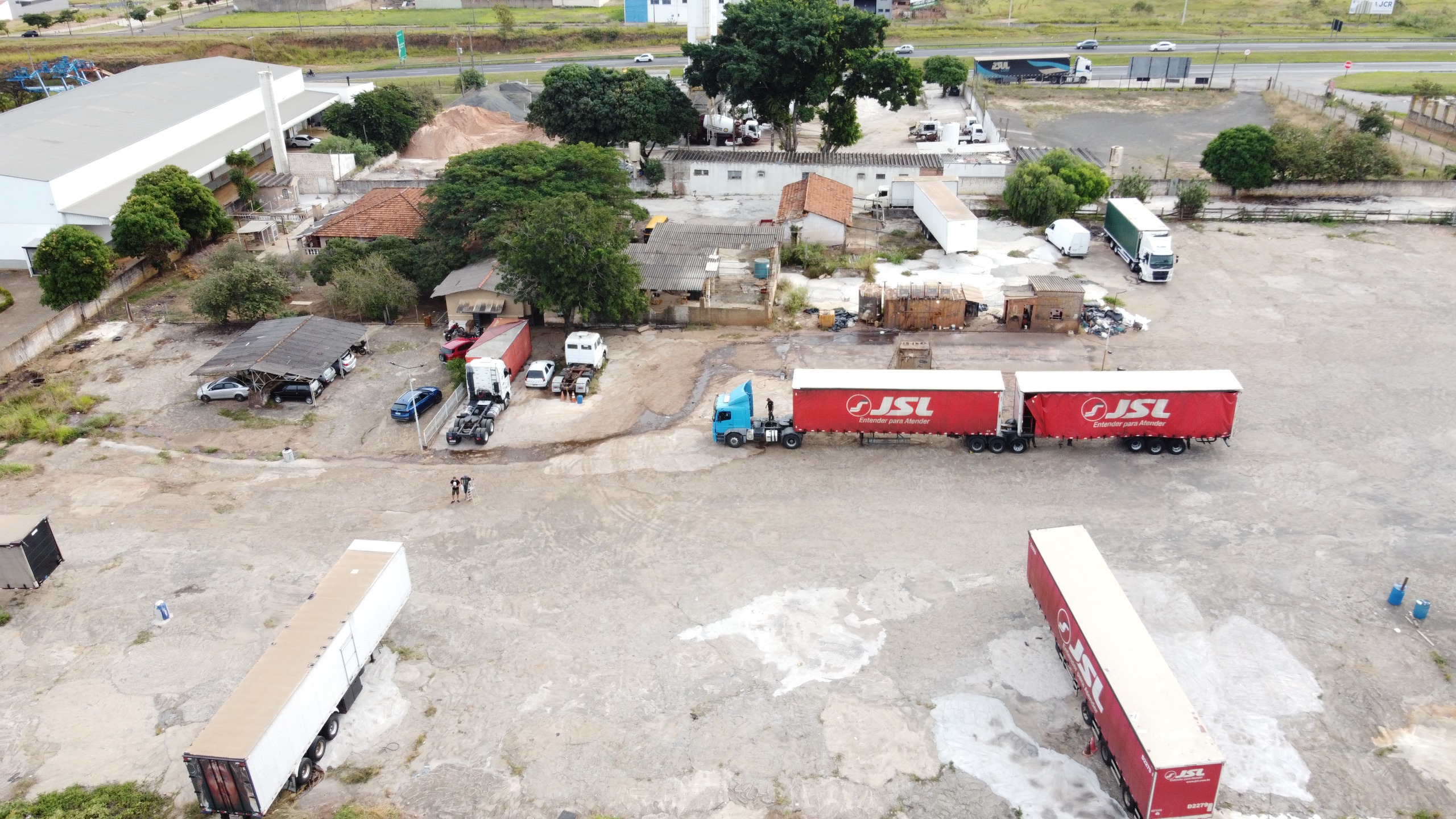 Vista lateral drone